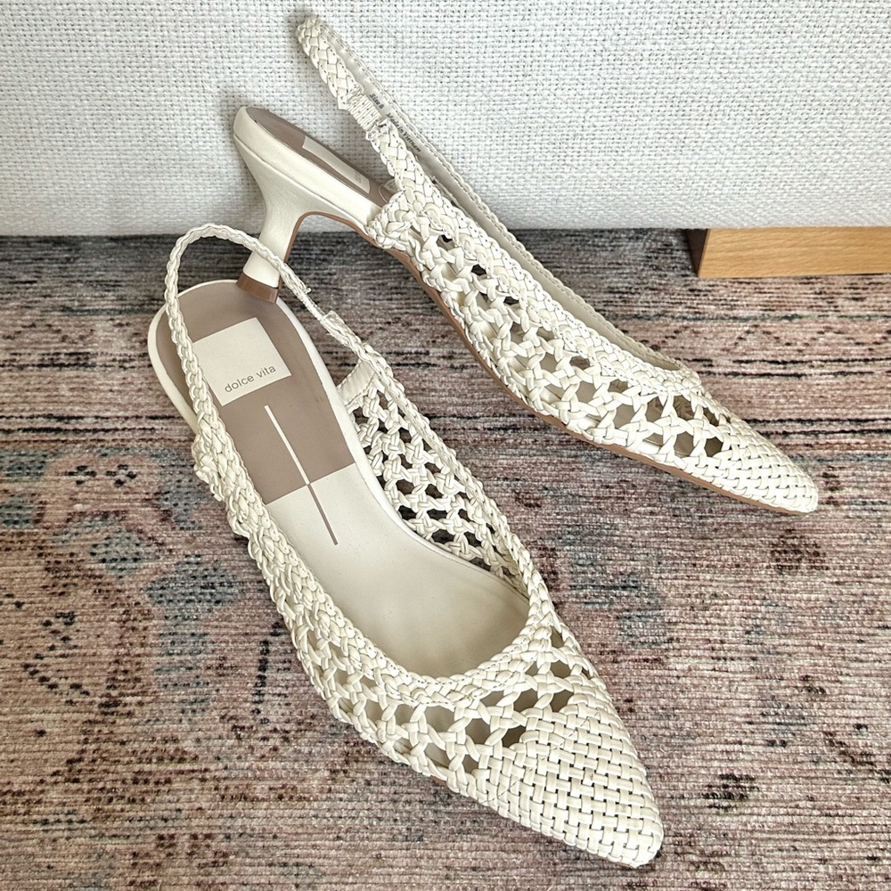 Dolce Vita Woven Slingback Heels